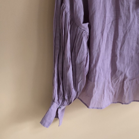 Free People whimsical Purple Blouse Stars and Moon beading - Picture 7 of 8